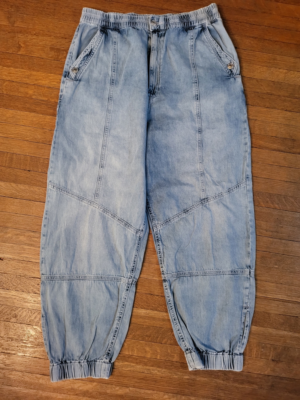 We The Free Free People faded blue denim
